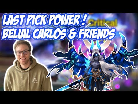 BELIAL CARLOS - Je joue des mobs SOUS-JOUES en last pick ! FUN et FORT ! - Summoners War