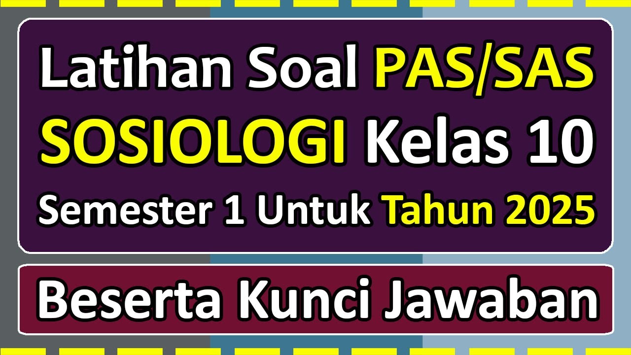 PAS/SAS SOCIOLOGY Practice Questions for Class 10 Semester 1, 2025 Independent Curriculum & Answe...