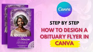 2025 How to Make a Obituary | Canva Tutorial | How To Make A Funeral Program Easily in Canva | DIY