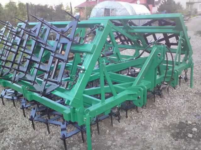 Budowa bron,agregat uprawowy składany hydraulicznie Dzierzgoń SAMPOL-BIS