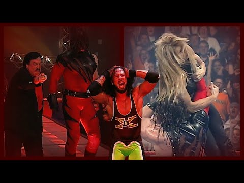 Kane w/ Paul Bearer Attacks X-Pac & Chokeslams Tori! 3/20/00