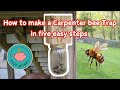 How To Make A Simple And Effective Carpenter Bee Trap In 5 Easy Steps