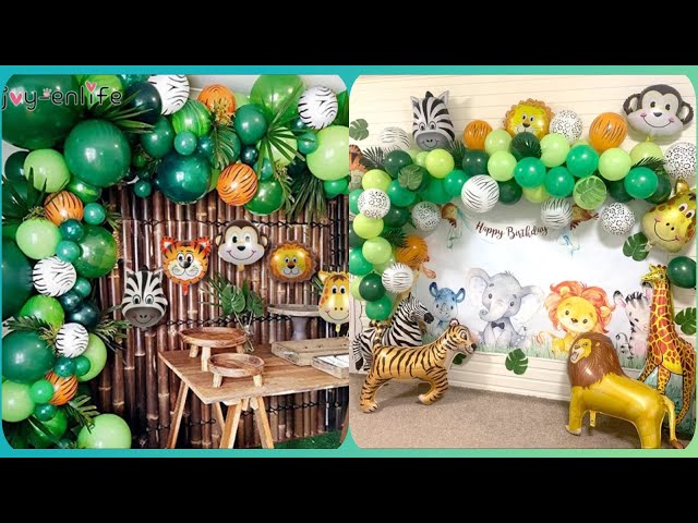 Vídeo relacionado con Kit Globos Animales de La Selva Cumpleaños para 3 Año Niño, Globos Animales Foil Grandes, Colores Brillantes, Incluye Cintas, Guirnalda, Fácil de Usar, para Fiesta Cumpleaños Temática Bosque