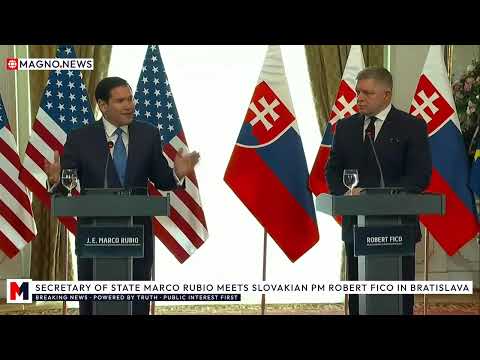 🇺🇸 Marco Rubio Tackles Ridiculous Questions from Reporters in Bratislava, Slovakia