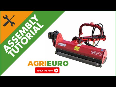 GeoTech-Pro AMF-E side Flail Mower with arm for tractor - light series - Assembly tutorial