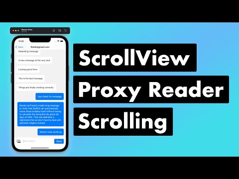 SwiftUI Firebase Chat 13: ScrollViewReader and Proxy Auto Message Scrolling thumbnail