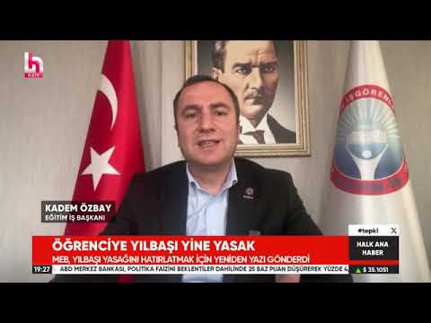 Genel Başkanımız Kadem Özbay, Milli Eğitim Bakanlığı`nın okullara gönderdiği yazı ile yılbaşı etkinliklerini yasaklamasını Halk Tv`ye değerlendirdi. | EĞİTİM İŞ