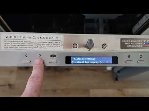 How to use an ASKO Dishwasher and change settings