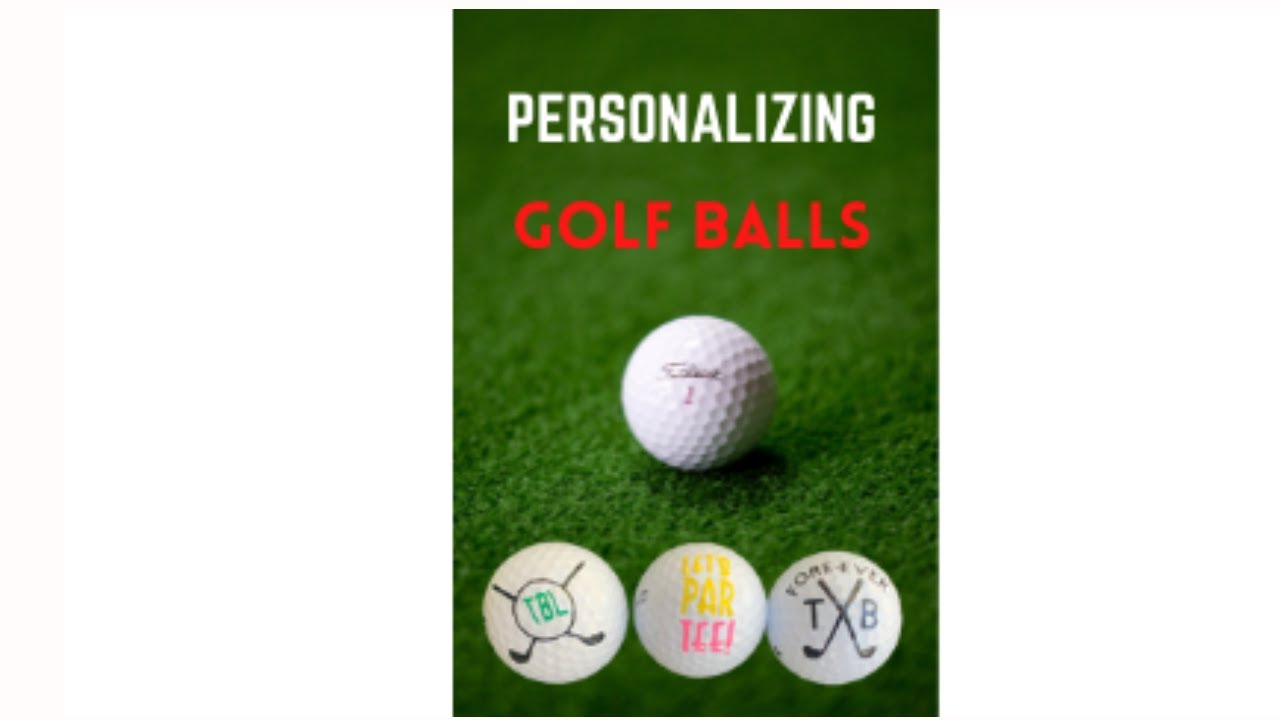 How to PERSONALIZE Golf Balls with your Cricut #shorts #golf #cricutmade #diy