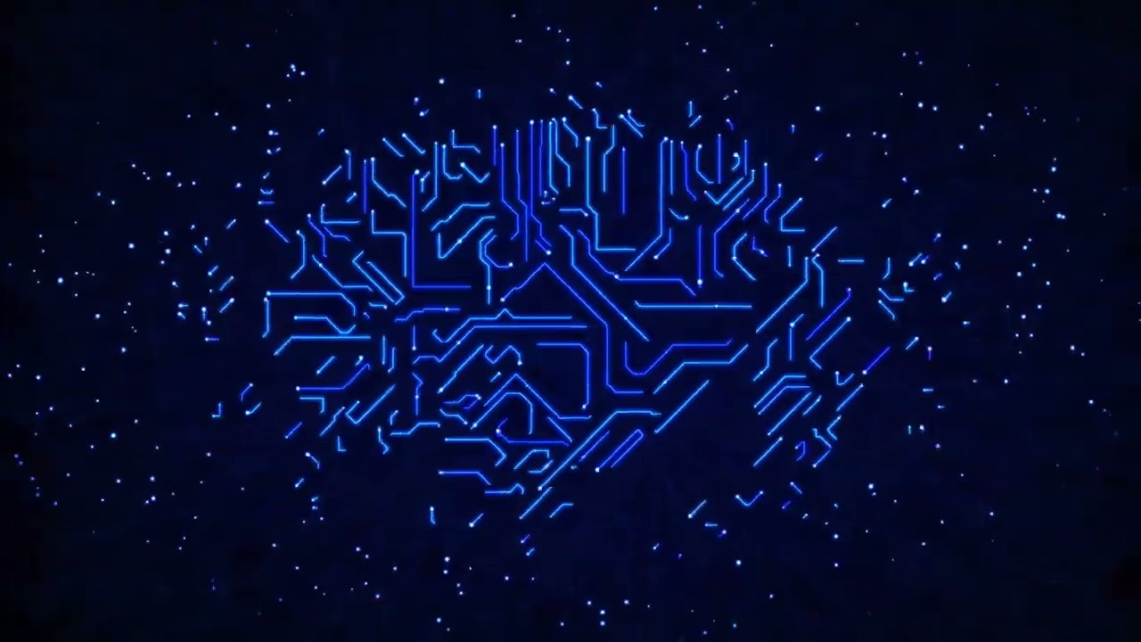 3D Digital Computer Circuit Board Technology Zoom Out Loop