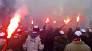 preview picture of video 'FC Tarnowskie Góry w drodze na Wielkie Derby Śląska 2009'