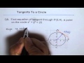 Find Equation Of Tangent To Circle Q8 GCSE GCSE EDEXCEL SAT