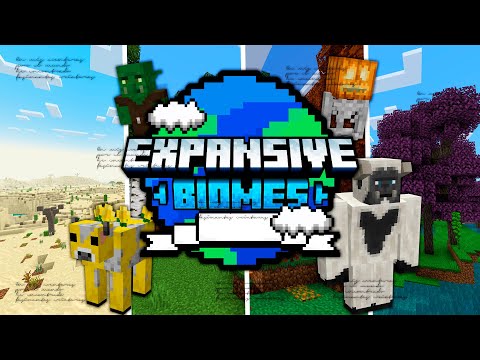 NEW BIOMES for MINECRAFT BEDROCK 1.20.0 ► EXPANSIVE BIOMES ADDON