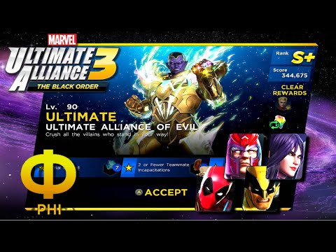 Marvel Ultimate Alliance 3 [NS] - X-Men Vs Alliance of Evil / Infinity Trial Phi / 3 Stars / S+