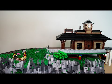 Lego Stadt (42) - Der Bahnhof ist fertig