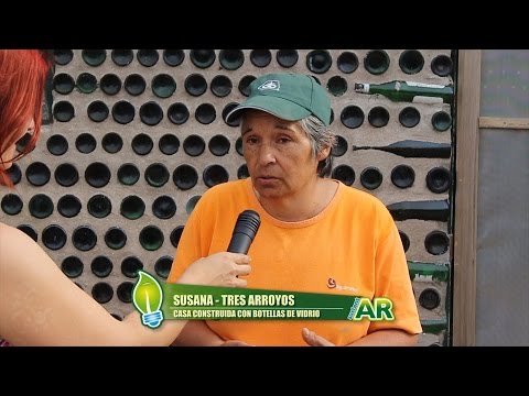 #TresArroyos: Casa de botellas de vidrio