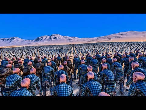 10000 PENGUINS vs 5000 RUNNER ZOMBIES - Ultimate Epic Battle Simulator UEBS