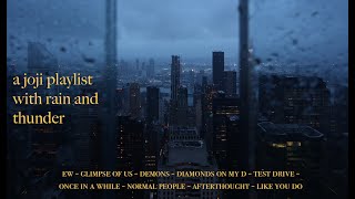 Download lagu a joji playlist with rain and thunder 🌌✨​🍯 mp3
