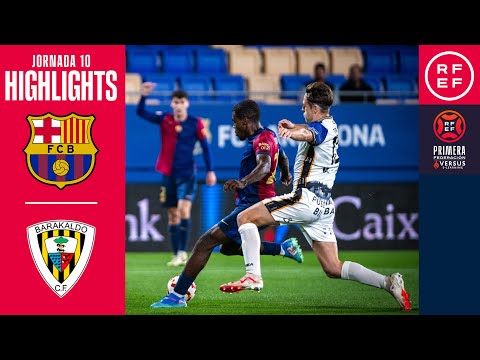 Resumen #PrimeraFederación | FC Barcelona Atlètic 2-2 Barakaldo CF | Jornada 10 | T. 2024/2025