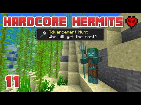 FalseSymmetry - IS THIS THE END?! | Hardcore Hermits | 11 | Minecraft Advancement Challenge