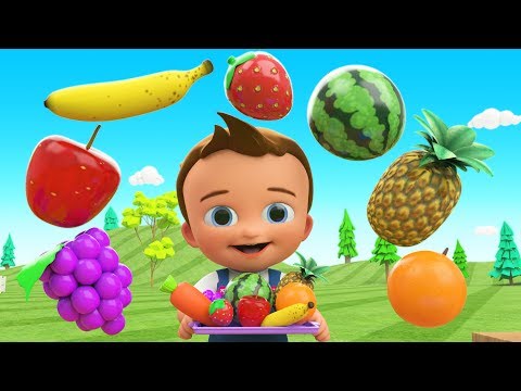 Little Babies Fun Play and Learning Fruits Names for Children | Kids Learning Educational 3D Cartoon