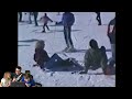 Nanny S Skiing Accident Caught On Camera We React Oh Shiitake Mushrooms