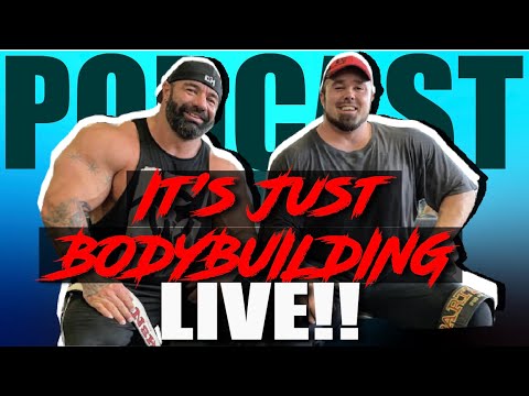 IT'S JUST BODYBUILDING - LIVE - Hang w/ Big Ron & Dusty, Ask Questions & Laugh