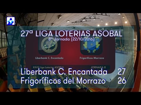 LIGA LOTERIAS ASOBAL J8 Liberbank C. Encantada - Frigoríficos Morrazo  27 - 26