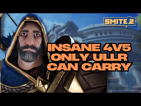 INSANE 4V5 ONLY ULLR CAN CARRY - smite 2
