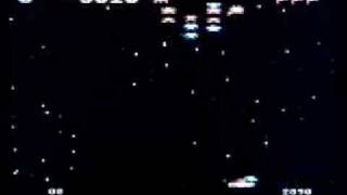 Galaxian on Atari 600XL vintage 8 bit games computer. Gameplay & Commentary
