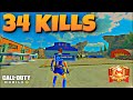 SOLO VS SQUAD 34 KILLS FULL GAMEPLAY CALL OF DUTY MOBILE BATTLE ROYALE