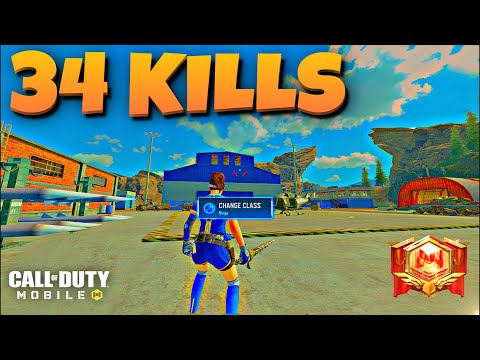 SOLO VS SQUAD 34 KILLS FULL GAMEPLAY CALL OF DUTY MOBILE BATTLE ROYALE