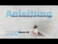 Anleitung Nass-Verklebung mit Transfertape – womodecor.ch