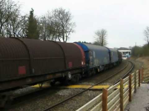 60020 'Great Whernside' on 6V75 0930 Dee Marsh - Margam at Buckley. 4th March 2013