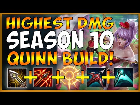 NEW HIGHEST DAMAGE QUINN BUILD TO USE IN SEASON 10! (INCREDIBLE TANK SHREDDING) - League of Legends