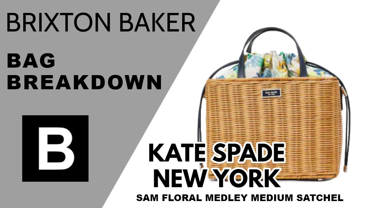 Kate Spade New York Sam Floral Medley Wicker Medium Satchel