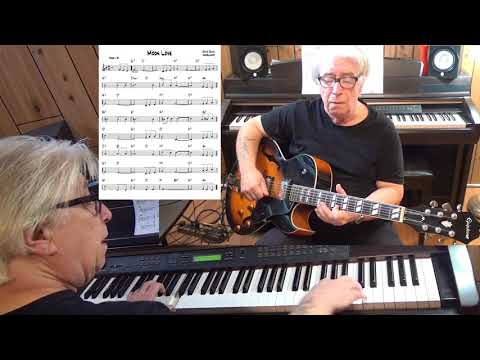 Moon Love - Jazz guitar & piano cover ( David, Davis, Kostelanetz )