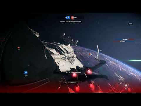 Star Wars  Battlefront II Beta X-Wing Gameplay