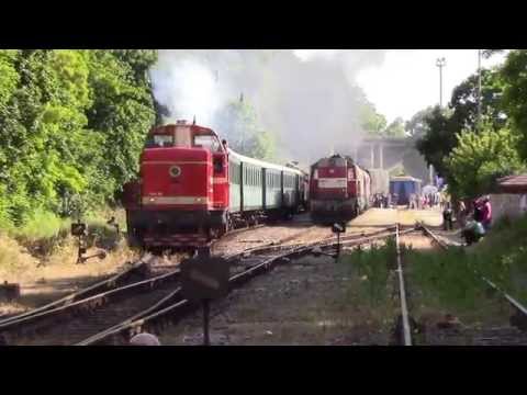 Odjezd T444.162 a 434.2186 z nádraží Praha - Branik