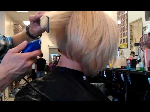 Jason Cutting Bobbie S Haircut Clippers Cut Part 2 Graduated Bob