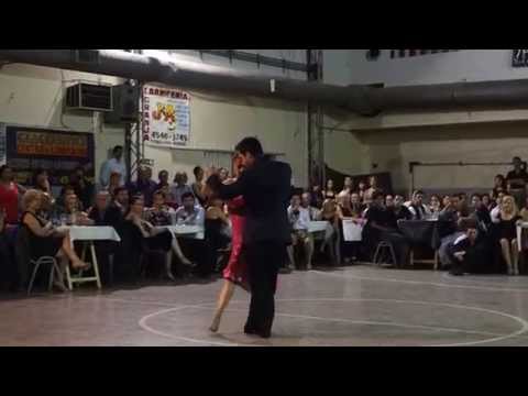  Javier Rodriguez  and  Noelia Barsi  are  dancing  to  "  Gallo Ciego  "  by  Osvaldo Pugliese