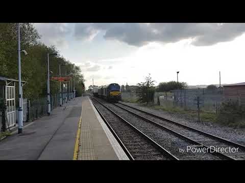 DRS 68018 & 68003 arrive & depart Appledore with 6M95 Dungeness to Crewe flasks 19th September 2017