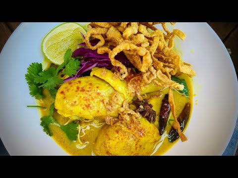 EP. 1 Khao Soi (ข้าวซอย) ramen/egg noodles, Khao Soi curry paste and Khao Soi soup from scratch