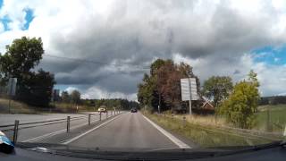 preview picture of video 'Going west on national road 21 / riksväg 21) from Kristianstad (38) to Hässleholm'