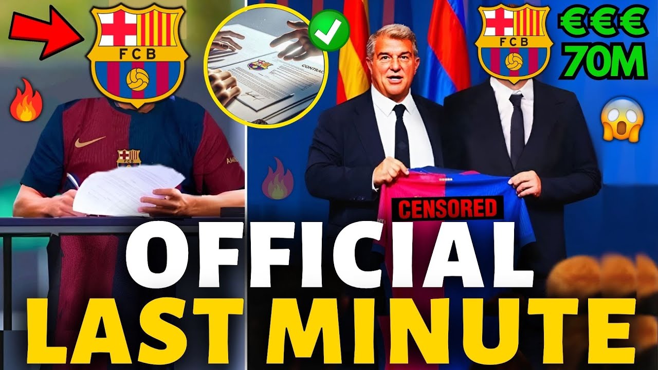 🚨OFFICIAL✅ BARCELONA HAS JUST PARALYZED THE TRANSFER MARKET! FINALLY! BARCELONA NEWS TODAY!