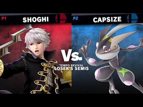 Tempo Revival - Shoghi (Roy, Robin) Vs. Capsize (Greninja) - Loser's Semis - Smash Ultimate