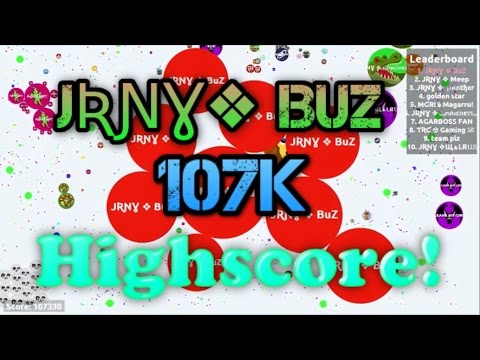 107K Highscore! Agar.io Pro Gameplay - 2016