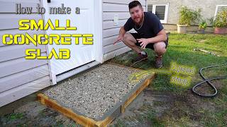 Fancy Concrete pad for beginners // DIY