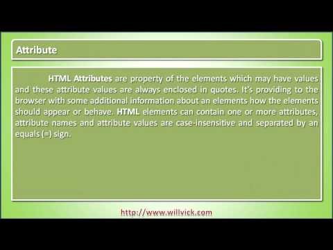 Attribute – HTML Tutorial with Examples | HTML Tutorial with Examples