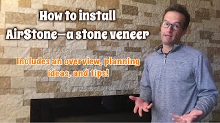 Dad Installs AirStone—A Stone Veneer—to Make Accent Walls